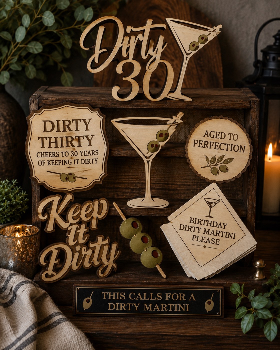 Custom birthday prop selection